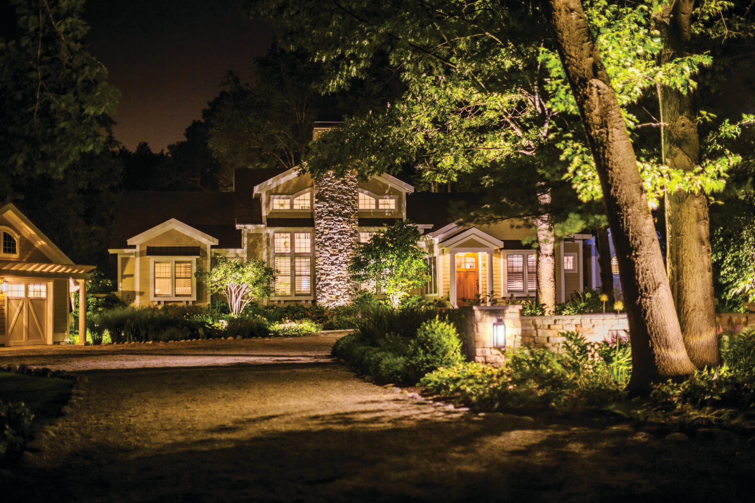 the enchanting benefits of landscape lighting