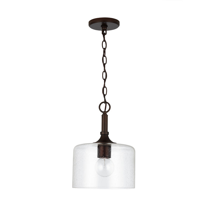 Capital Lighting 339311BZ Carter One Light Pendant, Bronze Main Image.jpg