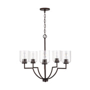 Capital Lighting 439351BZ-500 Carter Five Light Chandelier, Bronze Main Image.jpg
