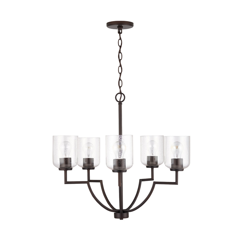 Capital Lighting 439351BZ-500 Carter Five Light Chandelier, Bronze Main Image.jpg