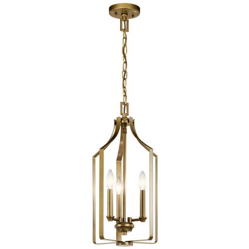 Kichler 42499NBR Three Light Pendant, Natural Brass