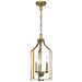 Kichler 42499NBR Three Light Pendant, Natural Brass