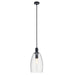 Kichler 43090BK One Light Pendant, Black