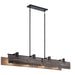 Kichler 44181BKT Ridgewood Eight Light Linear Chandelier, Textured Black Main Image.jpg