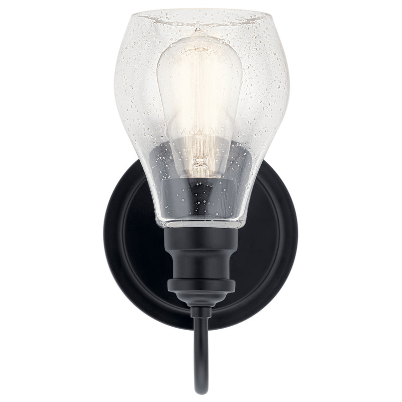 Kichler 45390BK One Light Wall Sconce, Black (3)