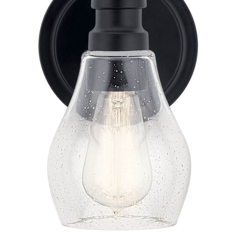 Kichler 45390BK One Light Wall Sconce, Black (4)
