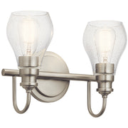 Kichler 45391NI Two Light Bath, Brushed Nickel