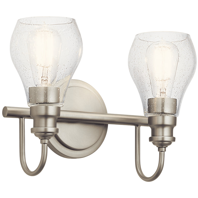 Kichler 45391NI Two Light Bath, Brushed Nickel