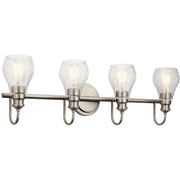 Kichler 45393NI Four Light Bath, Brushed Nickel