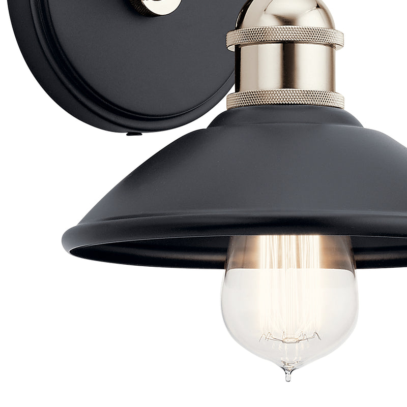 Kichler 45943BK One Light Wall Sconce, Black (2)