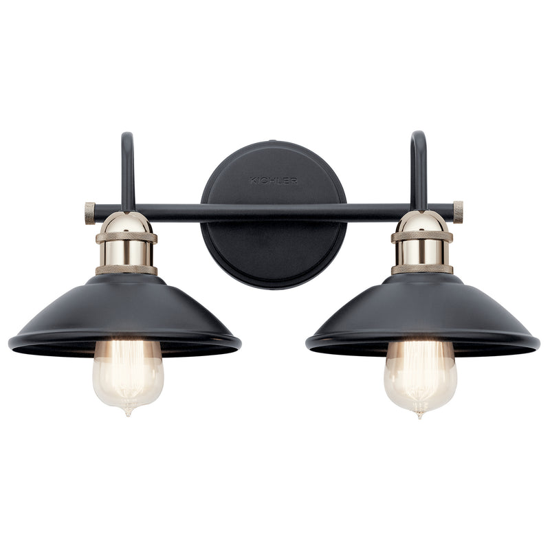 Kichler 45944BK Two Light Bath, Black (2)