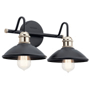 Kichler 45944BK Two Light Bath, Black