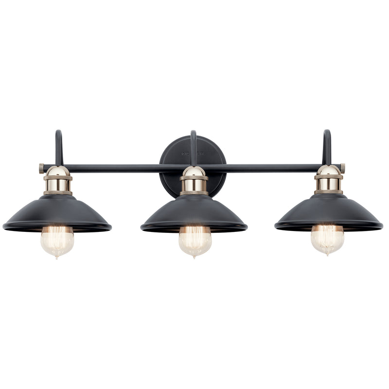 Kichler 45945BK Three Light Bath, Black (2)