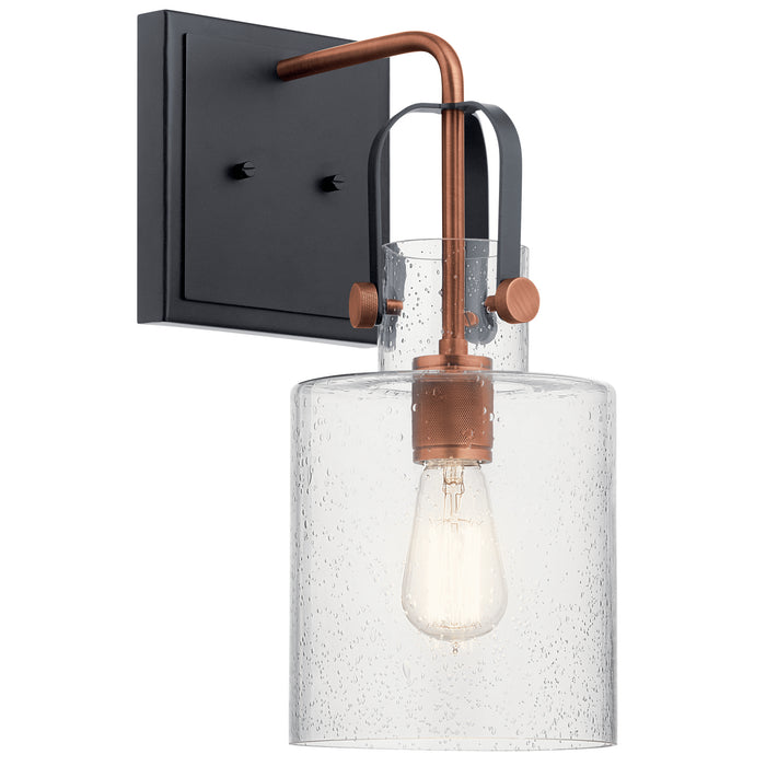 Kichler 52036ACO One Light Wall Sconce, Antique Copper