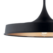 Kichler 52096BK One Light Pendant/Semi Flush, Black (3)