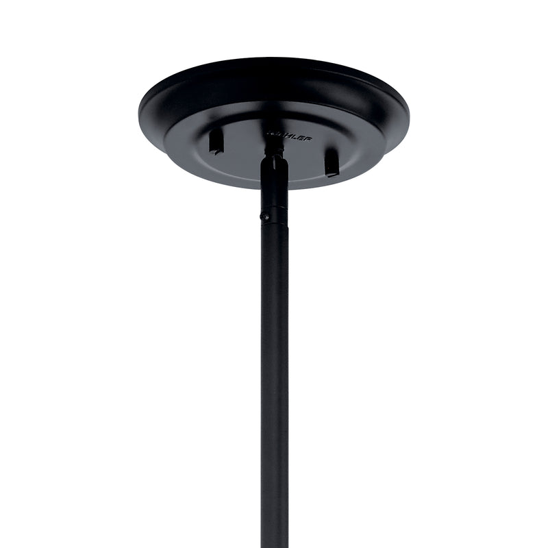 Kichler 52096BK One Light Pendant/Semi Flush, Black (4)