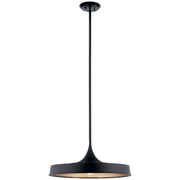 Kichler 52096BK One Light Pendant/Semi Flush, Black