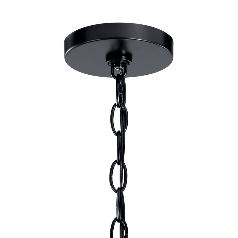 Kichler 52304BK Six Light Chandelier, Black (5)
