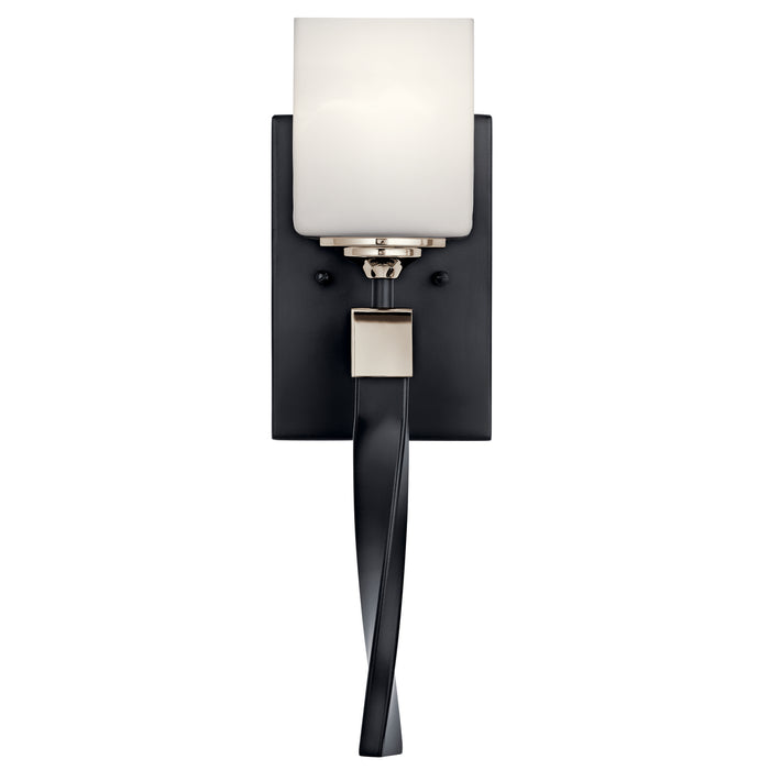 Kichler 55000BK One Light Wall Sconce, Black (2)