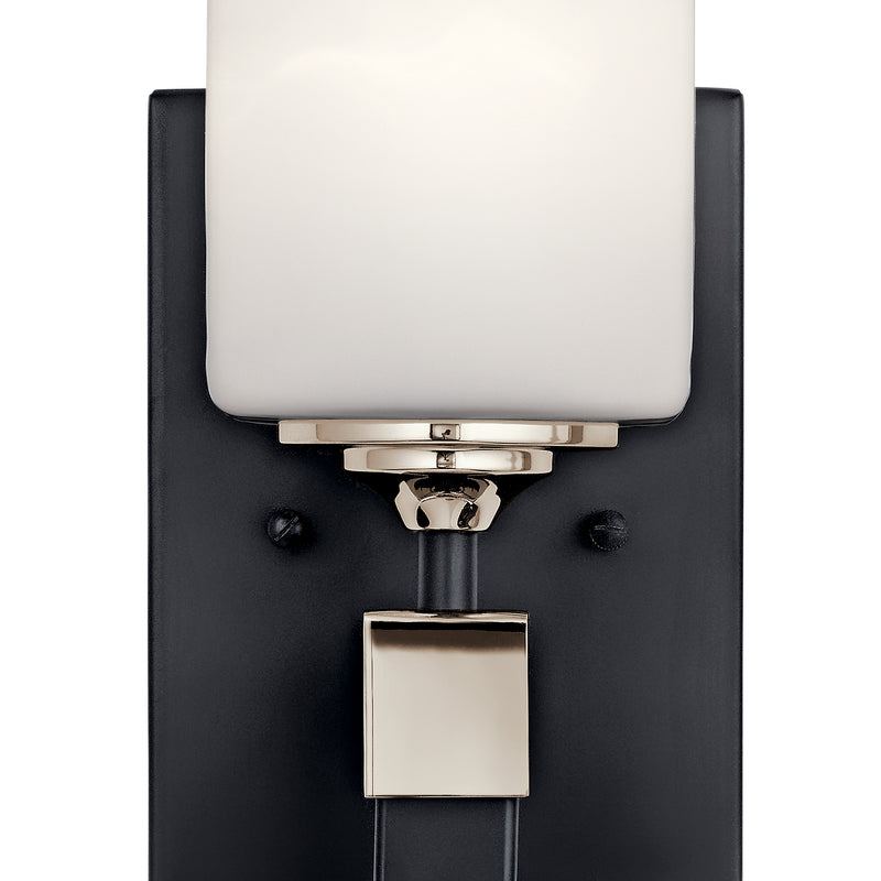 Kichler 55000BK One Light Wall Sconce, Black (3)