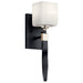 Kichler 55000BK One Light Wall Sconce, Black