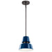 Kichler 59003CBL Lozano One Light Outdoor Pendant, Catalina Blue Main Image.jpg