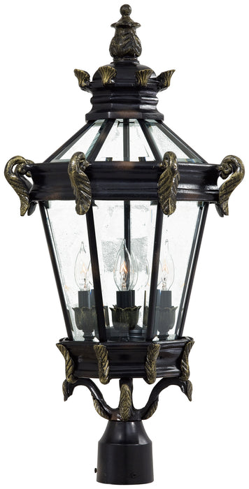 Minka-Lavery 8936-95 Stratford Hall Four Light Post Mount, Heritage W/ Gold Highlights Main Image.jpg