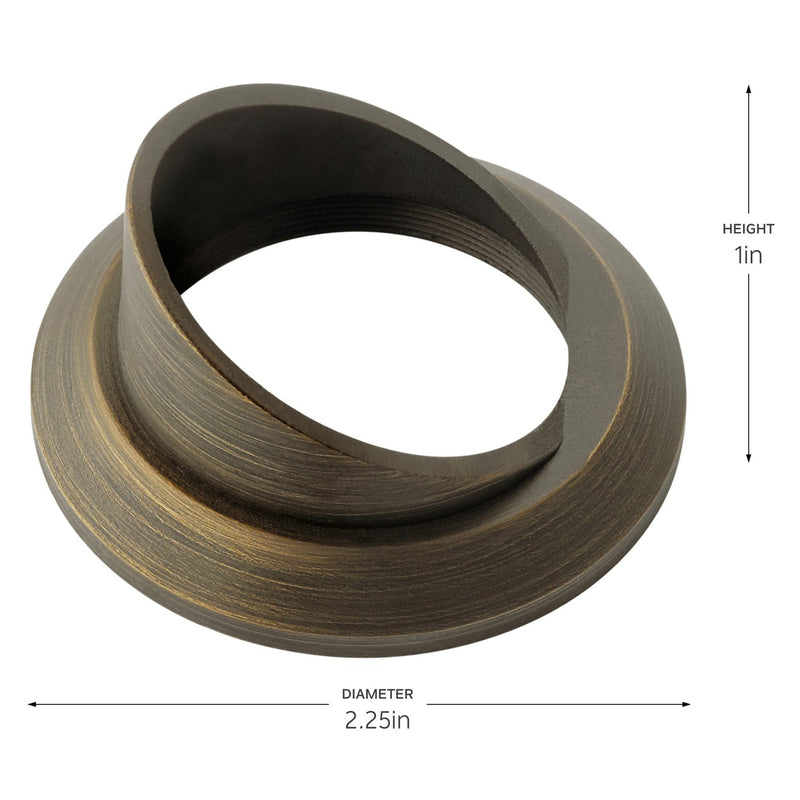 Kichler 16142CBR Mini All-Purpose Cowl Accessory, Centennial Brass (3)