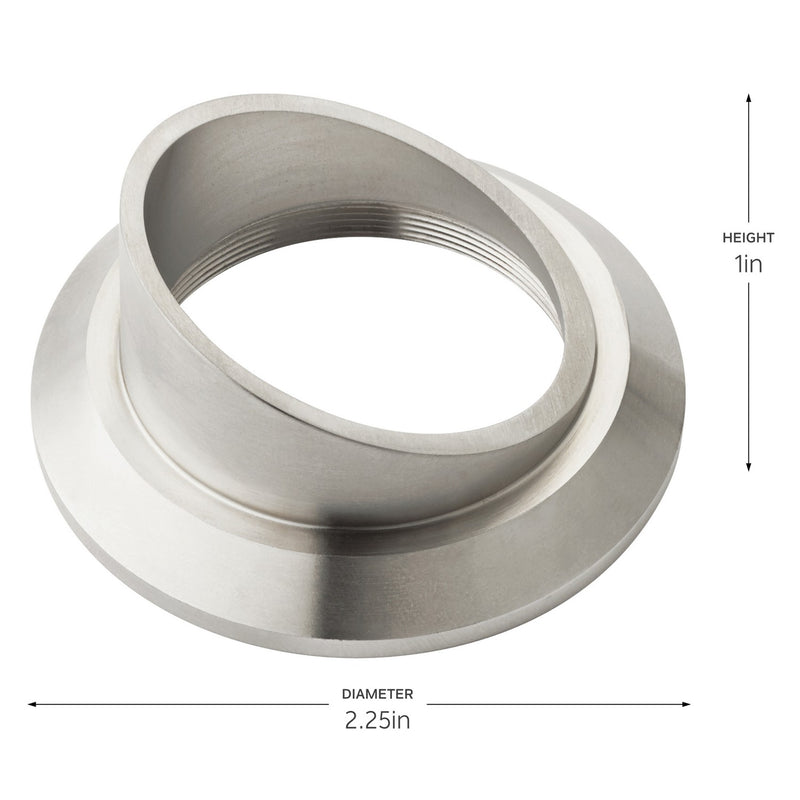 Kichler 16142SS Mini All-Purpose Cowl Accessory, Stainless Steel (3)