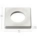 Kichler 16147SS Mini All-Purpose Square Accessory, Stainless Steel (3)
