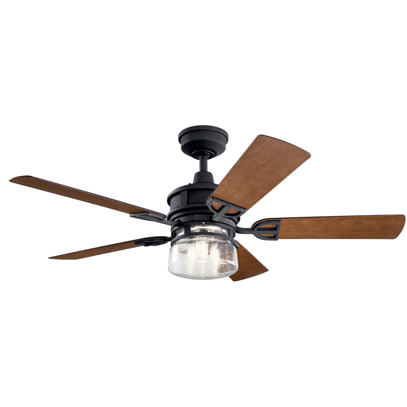 Kichler 310239DBK 52"Ceiling Fan, Distressed Black