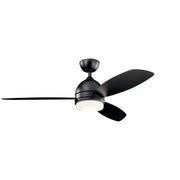 Kichler 330002SBK 52"Ceiling Fan, Satin Black
