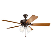 Kichler 330016SNBS 52"Ceiling Fan, Satin Natural Bronze
