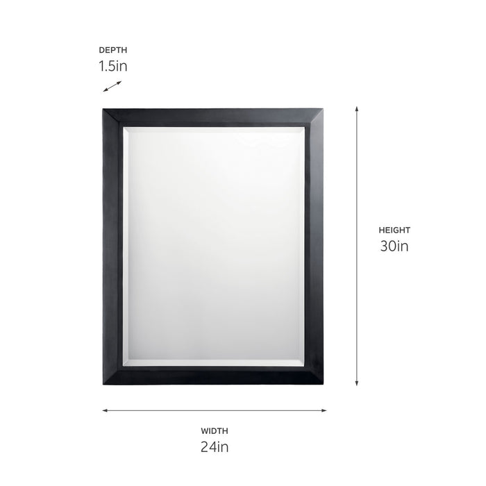 Kichler 41011BK Mirror, Black (4)