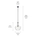 Kichler 42046BK One Light Pendant, Black (5)