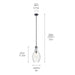 Kichler 42047BK One Light Pendant, Black (5)