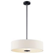 Kichler 42121BK Three Light Pendant/Semi Flush, Black
