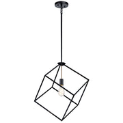 Kichler 42525BK One Light Pendant, Black