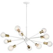 Kichler 43119WH Ten Light Chandelier, White