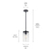 Kichler 43996BK One Light Mini Pendant, Black (5)