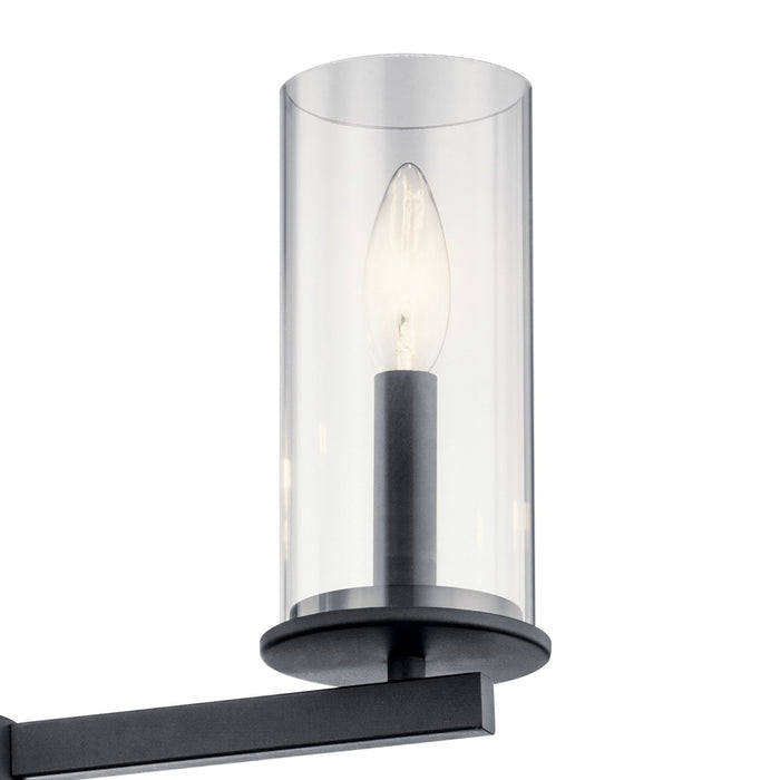 Kichler 43997BK Three Light Chandelier/Semi Flush, Black (6)