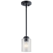 Kichler 44032BK One Light Mini Pendant, Black