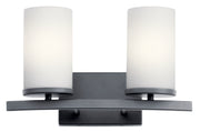 Kichler 45496BK Two Light Bath, Black