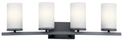 Kichler 45498BK Four Light Bath, Black