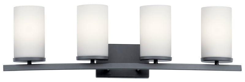 Kichler 45498BK Four Light Bath, Black