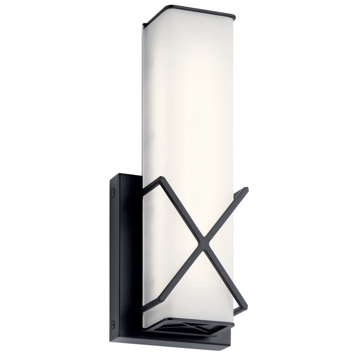 Kichler 45656MBKLED Trinsic LED Wall Sconce, Matte Black Main Image.jpg