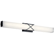 Kichler 45658MBKLED LED Linear Bath, Matte Black