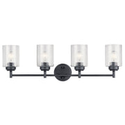Kichler 45887BK Four Light Bath, Black