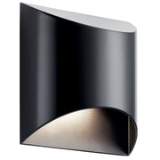Kichler 49278BKLED LED Outdoor Wall Mount, Black