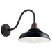 Kichler 49990BK Pier One Light Outdoor Wall Mount, Black Main Image.jpg